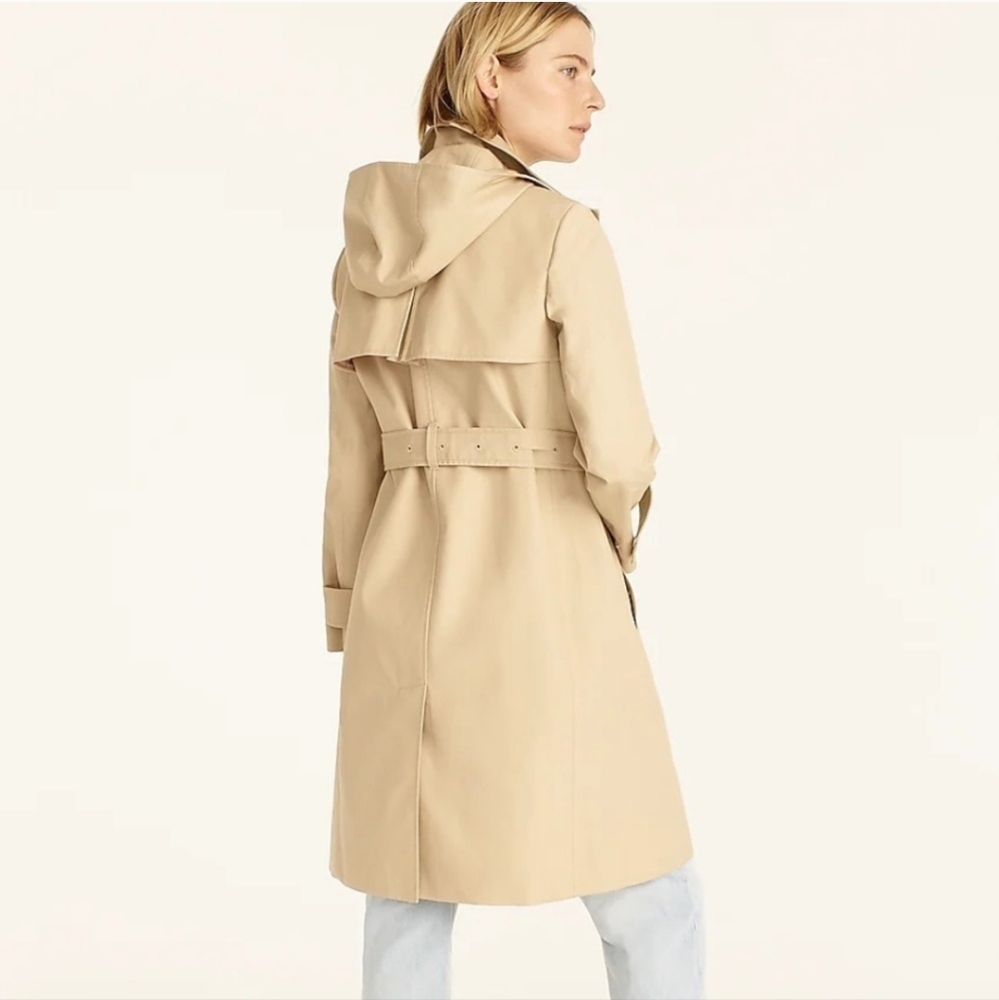 J. Crew New Icon Trench Coat #BF456- Vintage Khaki - Picture 3 of 12
